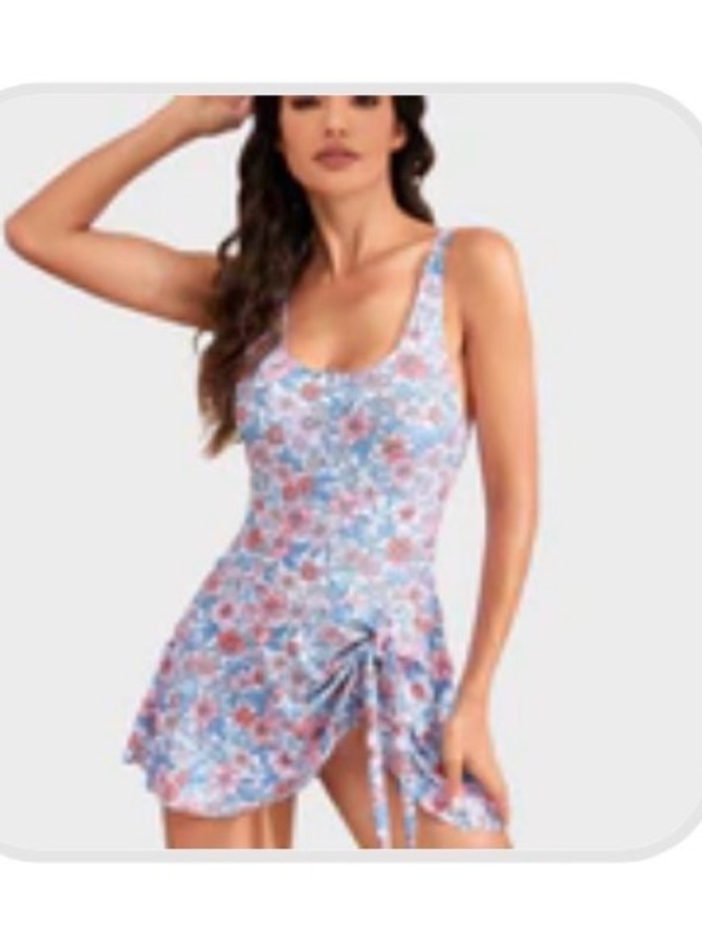 One-Piece Tummy Control Tie-Knot Swimsuit